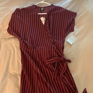 Maroon wrap dress (tags on)